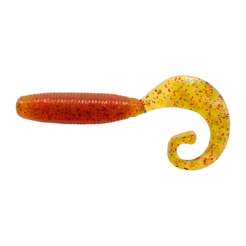 Reins Fat G-Tail Grub 566 Motor Oil Red Flake - 1